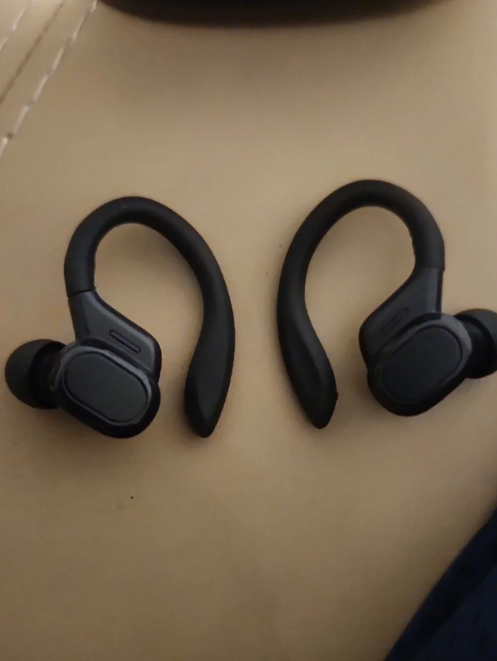 Wireless Earbuds with Ear Hooks - Black